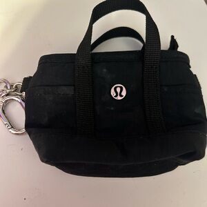 lululemon Nano Black Mini Bag Keychain